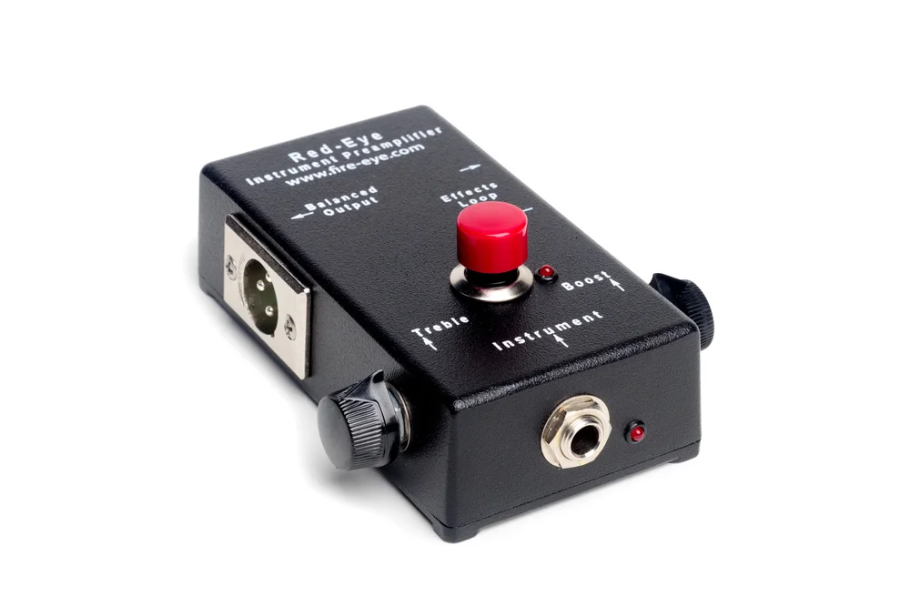 ギター Fire-eye  Red-eye instrument preamplifer Fire-Eye Red-Eye Instrument Preamp review from Acoustic